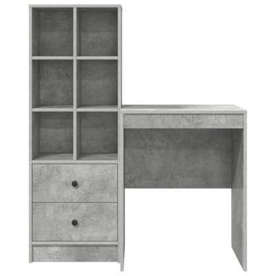 Bureau met lade 2 pcs Beton Grijs