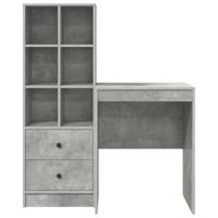 Bureau met lade 2 pcs Beton Grijs - thumbnail