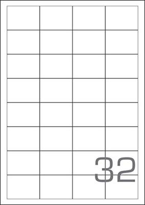 A4 etiketten 210 x 74 mm wit 100 vel Sorex - thumbnail