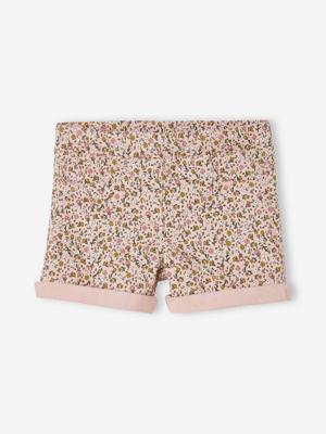 Tregging met bloemenprint voor meisjes rozeblush met print