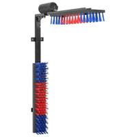 VidaXL Vee borstels verstelbaar rood en blauw 84 x 10 x 91 cm pvc - thumbnail