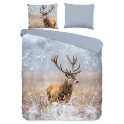 Good Morning Dekbedovertrek "rendier" - Multi - (200x200/220 cm) - Katoen Flanel