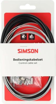 Remkabelset Simson Shimano nexus rollerbrake - rvs zwart