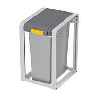 Hailo ProfiLine Öko XL 9352020 Afvalscheidingssysteem 35 l Kunststof (b x h x d) 350 x 570 x 415 mm Grijs 1 stuk(s) - thumbnail