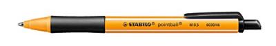 Balpen stabilo pointball 6030/46 m 2st zwart | 10 stuks
