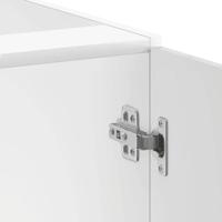 Spoelbakonderkast Lucca bewerkt hout betongrijs - thumbnail