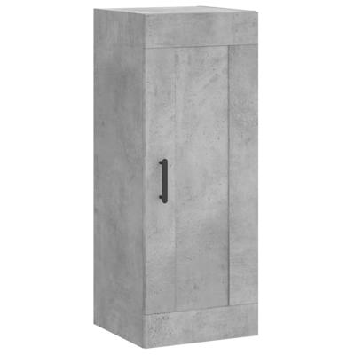Wandkast 34,5x34x90 cm bewerkt hout betongrijs Wandkast 34,5x34x90 cm bewerkt hout betongrijs
