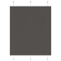 VidaXL Plissé rolgordijn 105x100cm stofbreedte 104,4cm polyester zwart - thumbnail