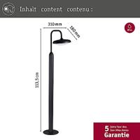 Paulmann 94760 Bollard Nostro LED anthr. Staande buitenlamp LED 10 W Antraciet - thumbnail