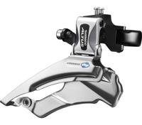 SHIMANO Voorderailleur 3 x 7/8-speed altus fd-m313 down swing/dual pull - met hoge klem - 42-48t (66-69°) - zwart/zilver - thumbnail