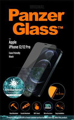 PanzerGlass Edge2Edge 2711 Screenprotector (glas) Apple iPhone 12, iPhone 12 Pro 1 stuk(s) Anti-vingerafdruk, Antibacterieel PanzerGlass Edge2Edge 2711 Screenprotector (glas) Apple iPhone 12, iPhone 12 Pro 1 stuk(s) Anti-vingerafdruk, Antibacterieel