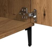 Tv-meubel 102x35x50 cm bewerkt hout artisanaal eikenkleur - thumbnail