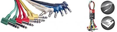 Stagg SPC060LS E stereo patchkabel 6-pack 60 cm