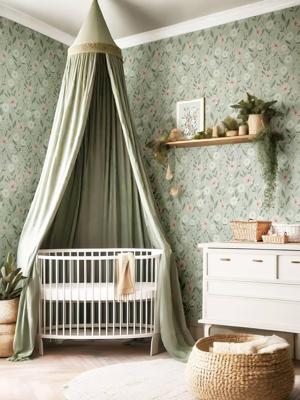 Behang met bloemenpatroon LILIPINSO meerkleurig