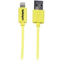 StarTech.com USB-kabel voor Apple Lightning naar USB, voor iPhone, iPod, iPad, 1 m, geel (USBLT1MYL) - thumbnail