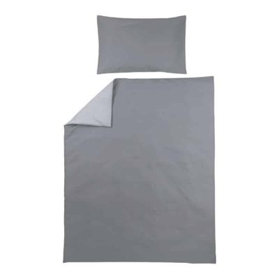 Meyco dekbedovertrek ledikant uni grijs lichtgrijs Maat