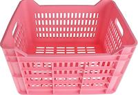 AMIGO fietskrat 30 liter kunststof roze - thumbnail