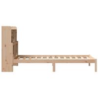 Bed met boekenkast zonder matras massief grenenhout 75x190 cm - thumbnail