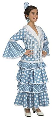 Kostuums voor Kinderen My Other Me Guadalquivir Blauw Flamenco danser - Maat: 3-4 Jaar - Maat: 3-4 Jaar