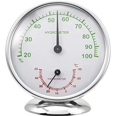 Renkforce 6510 Alu 6510 Alu Thermo- en hygrometer Aluminium