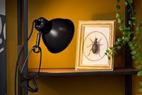 Lucide MOYS - Klemlamp - 1xE27 - Zwart - thumbnail