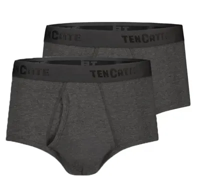 2-Pack Classic slip heren met gulp - 32320 - Heren ondergoed met sluiting - Biologisch katoen