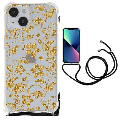 iPhone 14 Plus Case Gouden Bloemen