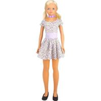 Pop Maria met bloemetjesjurk - 105 cm - thumbnail