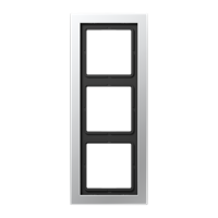 Jung LS990 Design Afdekraam Aluminium 3-voudig ALD2983 - thumbnail