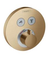 Hansgrohe ShowerSelect S Afbouwdeel Thermostaat Brushed Bronze - thumbnail