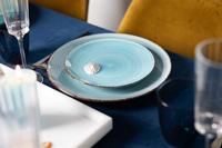 Cookinglife Serviesset Delice Blauw 18-delig / 6 personen - 6 dinerborden, 6 diepe borden en 6 ontbijtborden - thumbnail