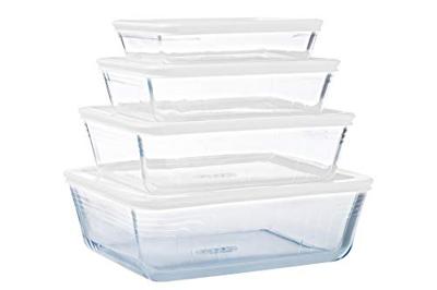 Pyrex schaal met kunststof deksel 1.5L
