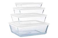 Pyrex Cook en Freeze schaal met deksel 22x17x6cm 1,5 liter - thumbnail