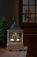 Konstsmide 4287-000 LED-lantaarn Kerstmarkt Warmwit LED Natuur Watergevuld, Timer - thumbnail