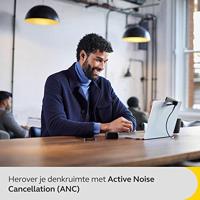 Jabra Evolve2 Buds In Ear oordopjes Bluetooth Stereo Zwart Ruisonderdrukking (microfoon), Noise Cancelling Oplaadbox, Microfoon uitschakelbaar (mute), Inductie - thumbnail