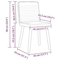 Eetkamerstoelen 4 st draaibaar stof taupe - thumbnail