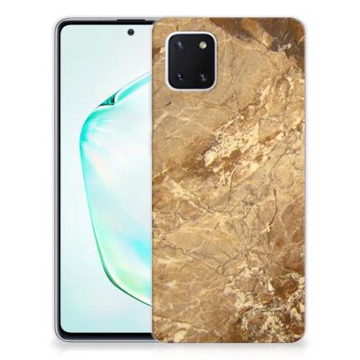 Samsung Galaxy Note 10 Lite | TPU | Siliconen hoesje | Marmer Creme Samsung Galaxy Note 10 Lite | TPU | Siliconen hoesje | Marmer Creme