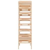 Wijnrek 61,5x30x107,5 cm massief grenenhout - thumbnail