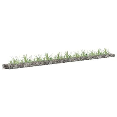 VidaXL Gabion plantenbak verhoogd 450x30x10 cm gegalvaniseerd staal VidaXL Gabion plantenbak verhoogd 450x30x10 cm gegalvaniseerd staal