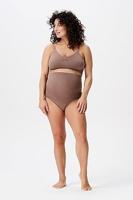 Noppies Nisa Naadloze Sensil Zwangerschapsslip Deep Taupe - thumbnail