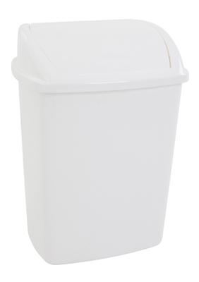 Vuilbak met swing deksel, 26 l, wit