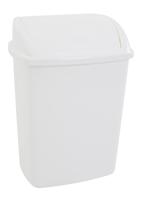 Vuilbak met swing deksel, 26 l, wit - thumbnail