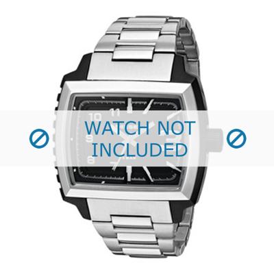 Diesel horlogeband DZ1367 Staal Zilver 25mm