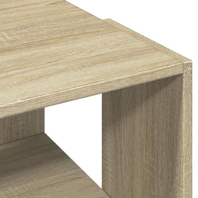 Salontafel 89,5x48x30 cm bewerkt hout sonoma eikenkleurig Salontafel 89,5x48x30 cm bewerkt hout sonoma eikenkleurig