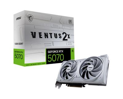 VGA MSI GeForce RTX 5070 12G VENTUS 2X OC WHITE VGA MSI GeForce RTX 5070 12G VENTUS 2X OC WHITE