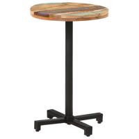 VidaXL Bistrotafel rond ø50x75 cm massief gerecycled hout - thumbnail