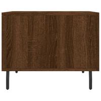 Salontafels 2 st 50x50x40 cm bewerkt hout bruineikenkleurig - thumbnail