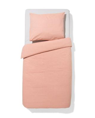 HEMA Dekbedovertrek 140x200/220cm chambray oranjerood (terra)