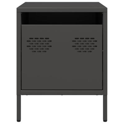 Nachtkastjes 2 st 35x39x43,5 cm staal zwart