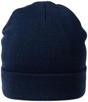 NITRAS SAFETY Knitted hat navy blue m. rollrand - thumbnail